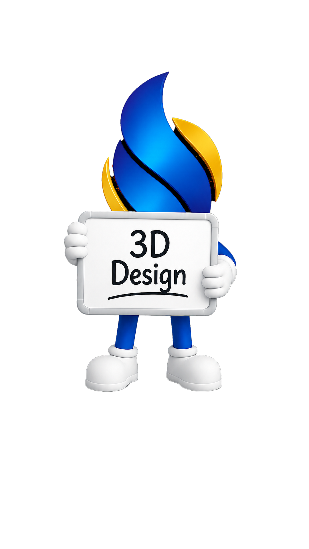 Swift Media 3D design mascot — design agency in Gandhidham, Kutch