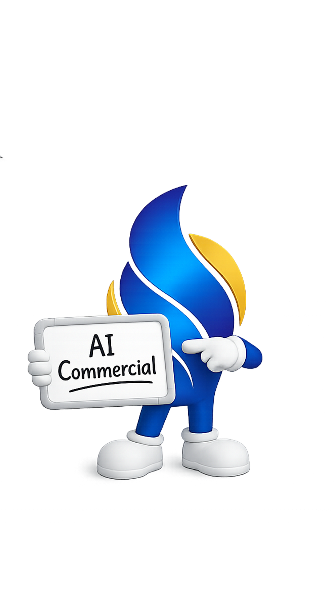 Swift Media AI commercial mascot — design agency in Gandhidham, Kutch